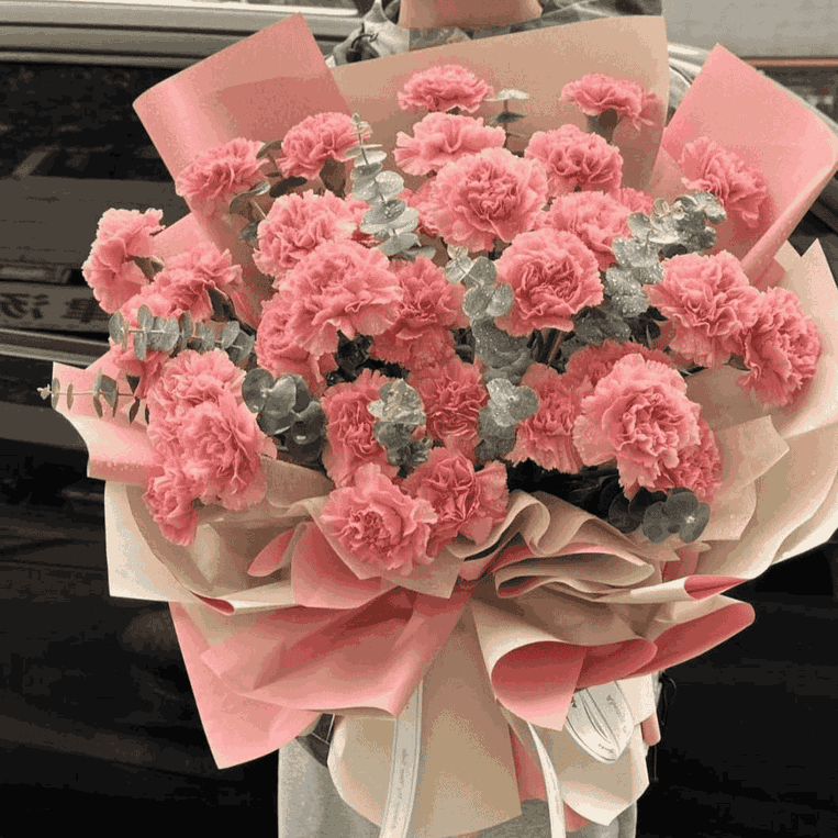 Фото Диантусы с эвкалиптом