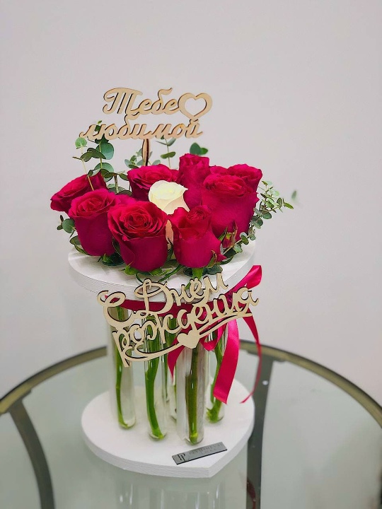 Фото РОЗА Кения В КОЛБЕ СЕРДЦЕ 9