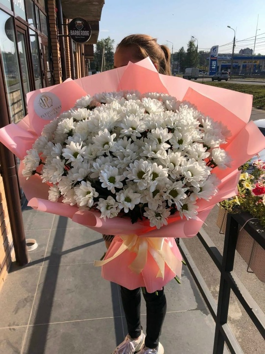 Фото ГИГАНТ ИЗ 15 пышных ромашек