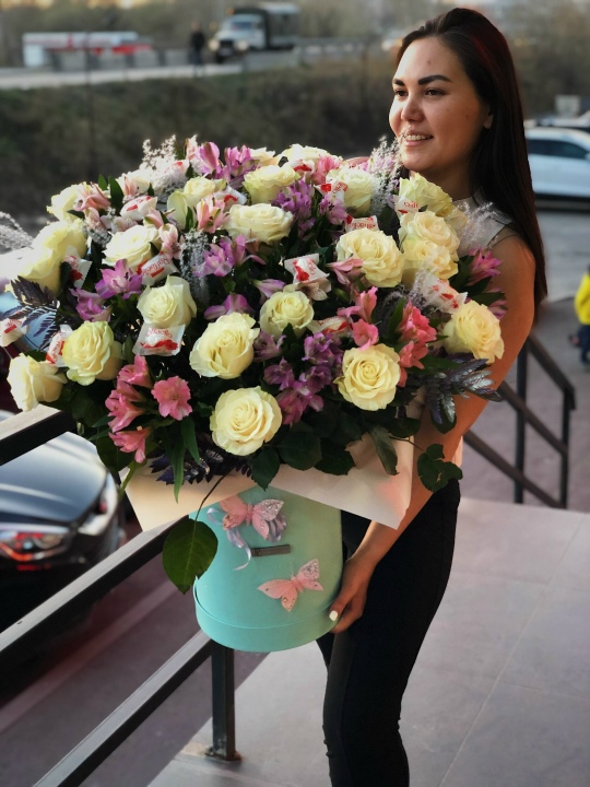 Фото Букет ГИГАНТ в коробке