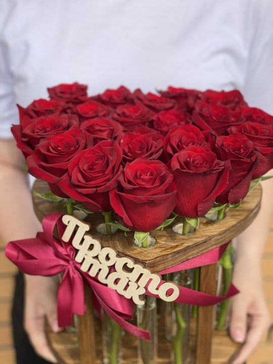 Фото РОЗА В КОЛБЕ СЕРДЦЕ 15