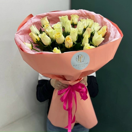 Фото 25 роз микс 50 см