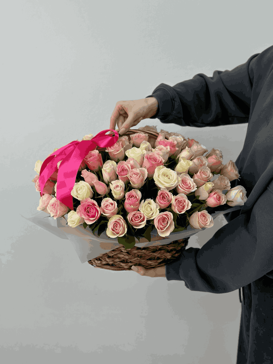 Фото 101 Роза в корзине