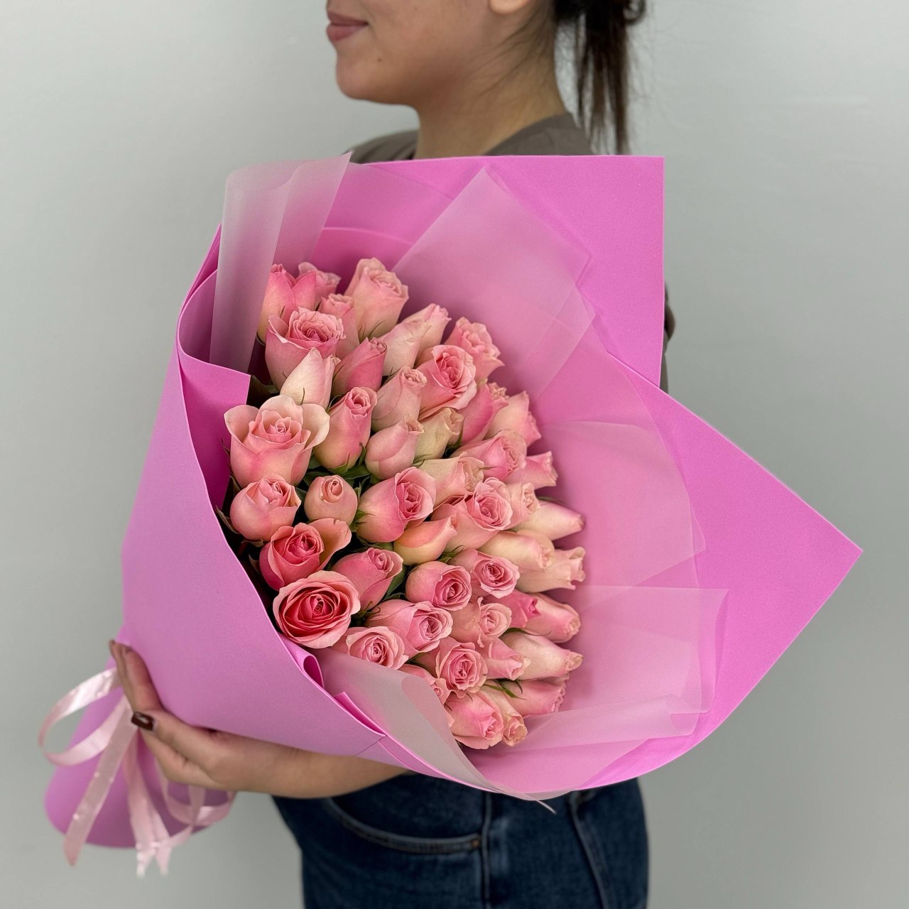 Фото 51 роза микс 35 см