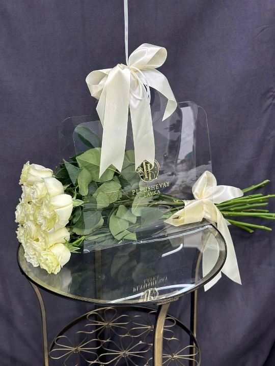 Фото Премиум роза 15 шт в плайм пакете