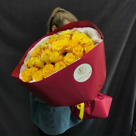 Фото Роза микс 25 штук 50 см